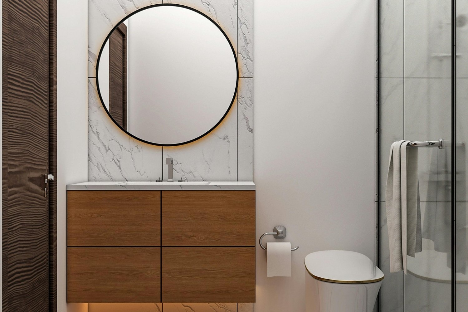 Bathroom Vanity Unit Interior Design Ocel Metallo